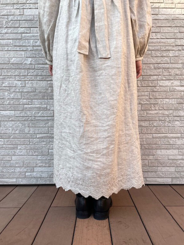 立川限定】リネンボレロ付キャミワンピース（オフホワイト