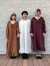 【立川限定】リネンフリルカラー前開きワンピース（オフホワイト/ボルドー/キャメル/キナリ）｜Samansa Mos2（サマンサ モスモス）通販