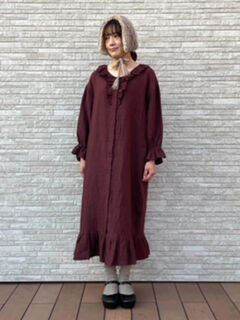 サマンサモスモス 立川限定 フリル襟ワンピース キナリ サマンサモスモス 立川限定 前後着フリル襟ワンピース キナリ｜Yahoo