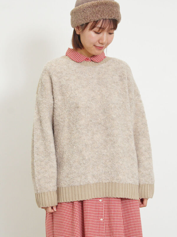 ブークレバイカラー2WAYニット（ベージュ）｜Samansa Mos2（サマンサ モスモス）通販