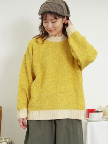 ブークレバイカラー2WAYニット（ベージュ）｜Samansa Mos2（サマンサ モスモス）通販