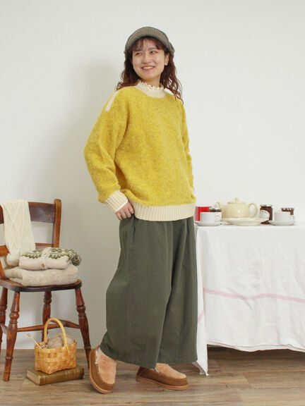 ブークレバイカラー2WAYニット（ベージュ）｜Samansa Mos2（サマンサ モスモス）通販