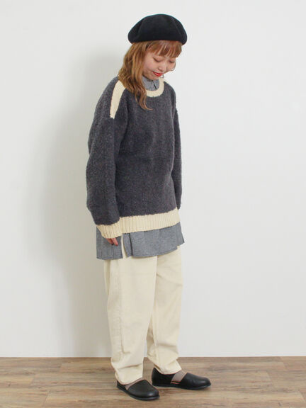 ブークレバイカラー2WAYニット（ベージュ）｜Samansa Mos2（サマンサ モスモス）通販