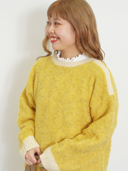 ブークレバイカラー2WAYニット（ベージュ）｜Samansa Mos2（サマンサ モスモス）通販