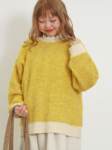 ブークレバイカラー2WAYニット（ベージュ）｜Samansa Mos2（サマンサ モスモス）通販