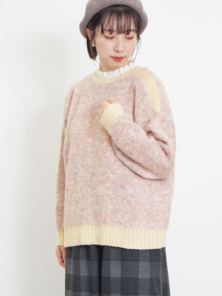 ブークレバイカラー2WAYニット（ベージュ）｜Samansa Mos2（サマンサ モスモス）通販