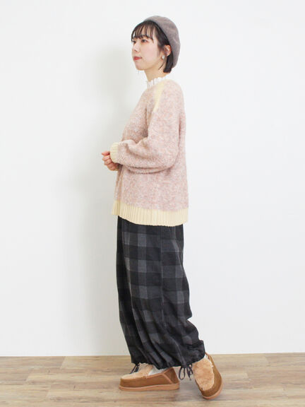 ブークレバイカラー2WAYニット（ベージュ）｜Samansa Mos2（サマンサ モスモス）通販