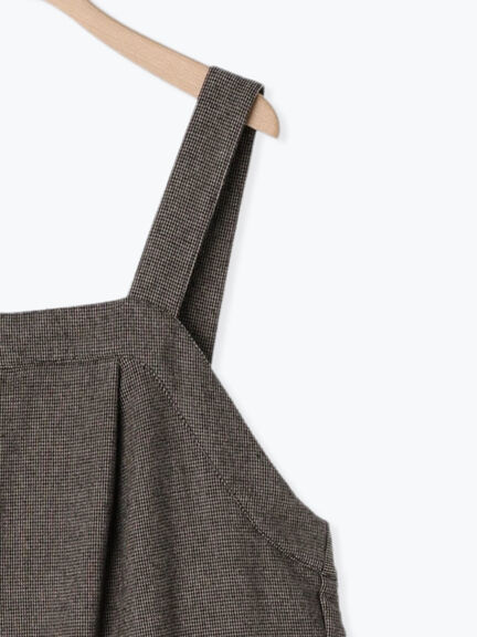 ウール混タックサロペット（ブラック）｜Samansa Mos2（サマンサ モスモス）通販