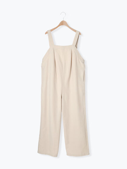 ウール混タックサロペット（ブラック）｜Samansa Mos2（サマンサ モスモス）通販