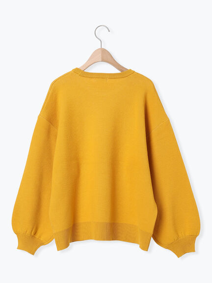 ロゴジャカードニット（チャコールグレー/キナリ）｜Samansa Mos2（サマンサ モスモス）通販