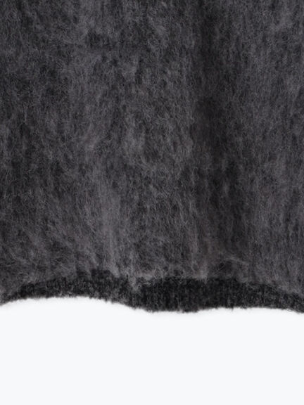 ベロアリボン付ニット（チャコールグレー/サックスブルー/キナリ）｜Samansa Mos2（サマンサ モスモス）通販