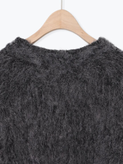 ベロアリボン付ニット（チャコールグレー/サックスブルー/キナリ）｜Samansa Mos2（サマンサ モスモス）通販