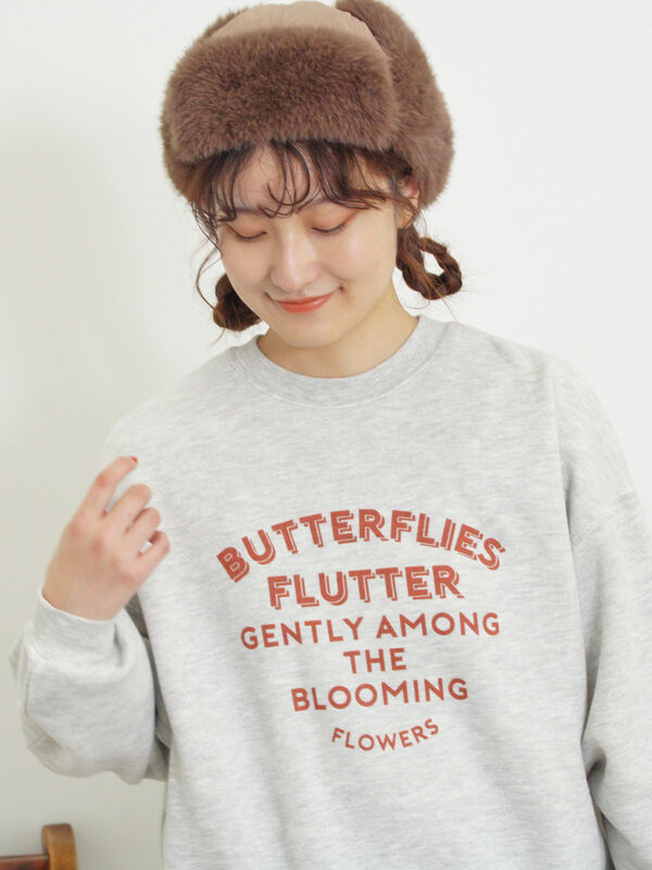 柄アソートプリントスウェット（グレー）｜Samansa Mos2（サマンサ モスモス）通販