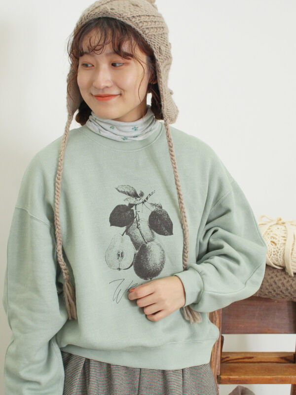柄アソートプリントスウェット（ミント）｜Samansa Mos2（サマンサ モスモス）通販