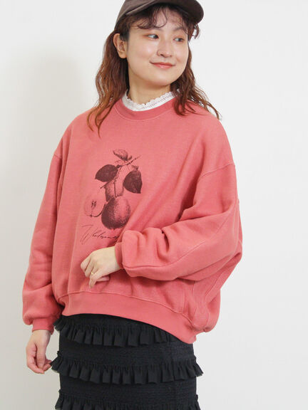 柄アソートプリントスウェット（グレー/ピンク/ミント/サックスブルー/キナリ）｜Samansa Mos2（サマンサ モスモス）通販