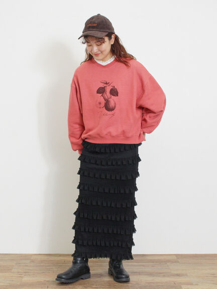 柄アソートプリントスウェット（グレー/ピンク/ミント/サックスブルー/キナリ）｜Samansa Mos2（サマンサ モスモス）通販