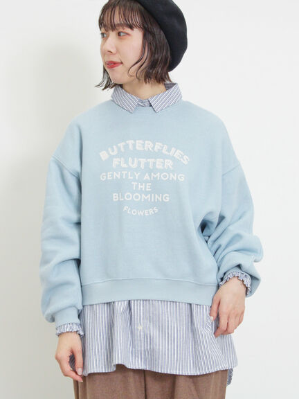 柄アソートプリントスウェット（グレー/ピンク/ミント/サックスブルー/キナリ）｜Samansa Mos2（サマンサ モスモス）通販