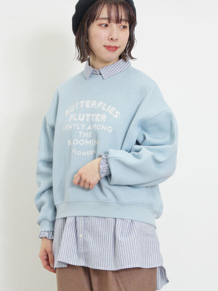 柄アソートプリントスウェット（グレー/ピンク/ミント/サックスブルー/キナリ）｜Samansa Mos2（サマンサ モスモス）通販