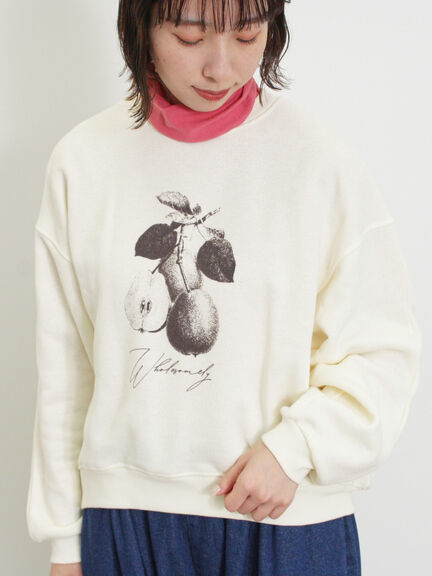 柄アソートプリントスウェット（グレー/ピンク/ミント/サックスブルー/キナリ）｜Samansa Mos2（サマンサ モスモス）通販