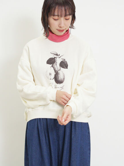 柄アソートプリントスウェット（グレー/ピンク/ミント/サックスブルー/キナリ）｜Samansa Mos2（サマンサ モスモス）通販