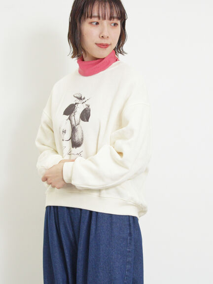 柄アソートプリントスウェット（グレー/ピンク/ミント/サックスブルー/キナリ）｜Samansa Mos2（サマンサ モスモス）通販