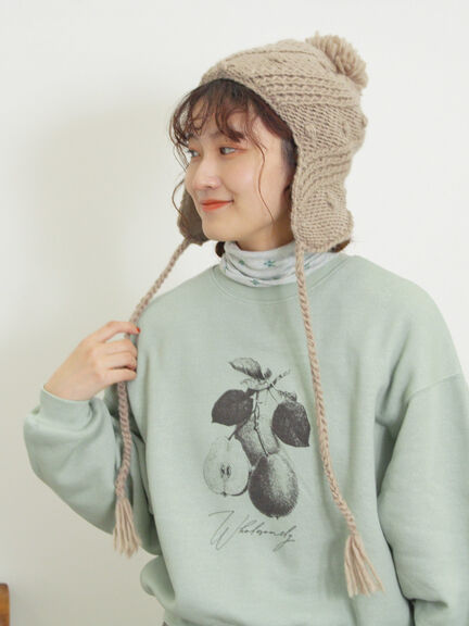 柄アソートプリントスウェット（グレー/ピンク/ミント/サックスブルー/キナリ）｜Samansa Mos2（サマンサ モスモス）通販