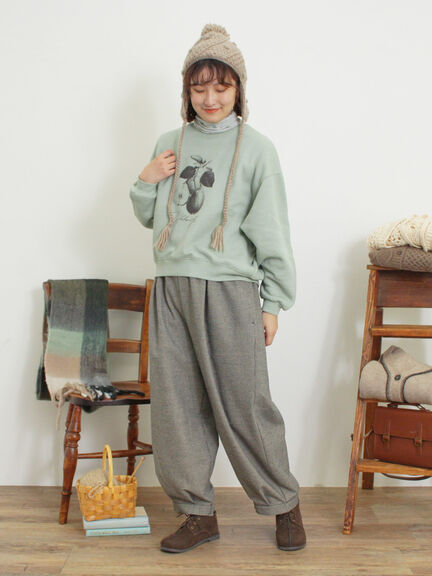 柄アソートプリントスウェット（グレー/ピンク/ミント/サックスブルー/キナリ）｜Samansa Mos2（サマンサ モスモス）通販