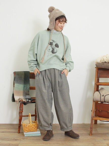 柄アソートプリントスウェット（グレー/ピンク/ミント/サックスブルー/キナリ）｜Samansa Mos2（サマンサ モスモス）通販