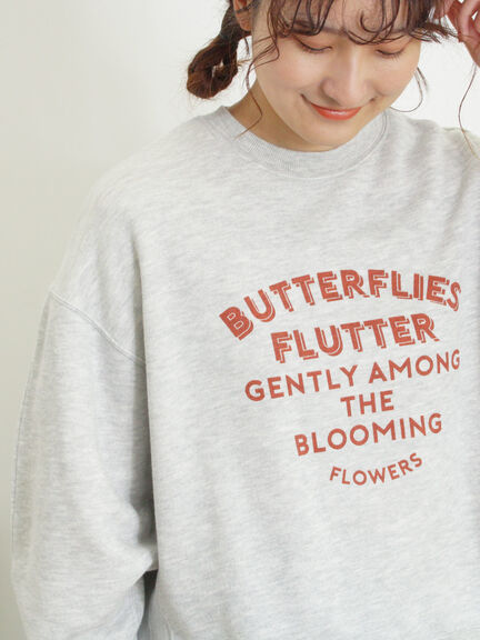 柄アソートプリントスウェット（グレー/ピンク/ミント/サックスブルー/キナリ）｜Samansa Mos2（サマンサ モスモス）通販