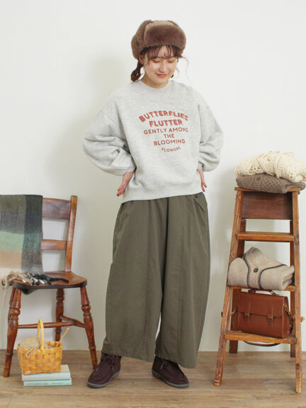 柄アソートプリントスウェット（グレー/ピンク/ミント/サックスブルー/キナリ）｜Samansa Mos2（サマンサ モスモス）通販