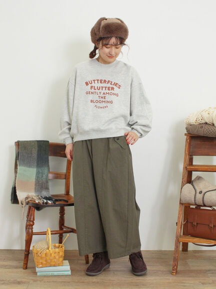 柄アソートプリントスウェット（グレー/ピンク/ミント/サックスブルー/キナリ）｜Samansa Mos2（サマンサ モスモス）通販