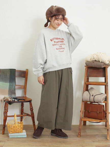 柄アソートプリントスウェット（グレー/ピンク/ミント/サックスブルー/キナリ）｜Samansa Mos2（サマンサ モスモス）通販