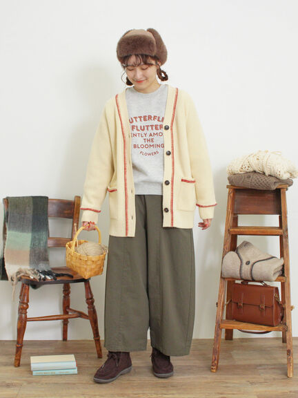 柄アソートプリントスウェット（グレー/ピンク/ミント/サックスブルー/キナリ）｜Samansa Mos2（サマンサ モスモス）通販