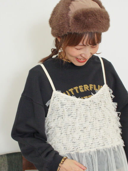 柄アソートプリントスウェット（グレー/ピンク/ミント/サックスブルー/キナリ）｜Samansa Mos2（サマンサ モスモス）通販