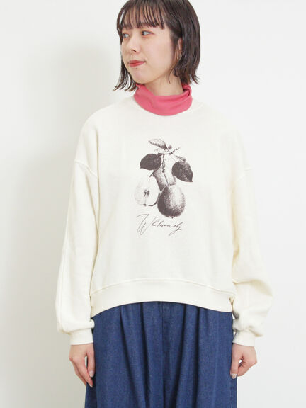 柄アソートプリントスウェット（グレー/ピンク/ミント/サックスブルー/キナリ）｜Samansa Mos2（サマンサ モスモス）通販