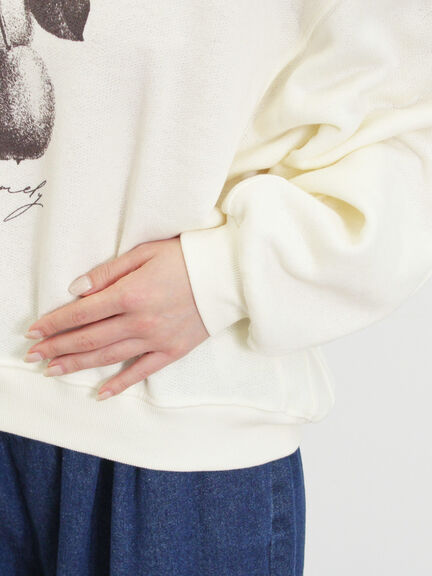 柄アソートプリントスウェット（グレー/ピンク/ミント/サックスブルー/キナリ）｜Samansa Mos2（サマンサ モスモス）通販