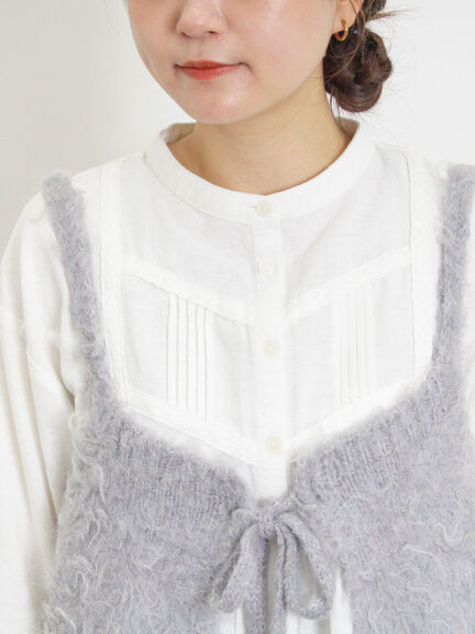 前後2WAY起毛ニットビスチェ（チャコールグレー/ベージュ）｜Samansa Mos2（サマンサ モスモス）通販