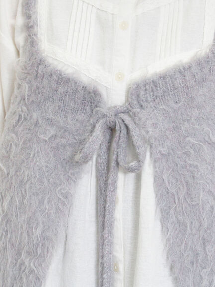 前後2WAY起毛ニットビスチェ（チャコールグレー/ベージュ）｜Samansa Mos2（サマンサ モスモス）通販