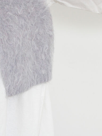 前後2WAY起毛ニットビスチェ（チャコールグレー/ベージュ）｜Samansa Mos2（サマンサ モスモス）通販