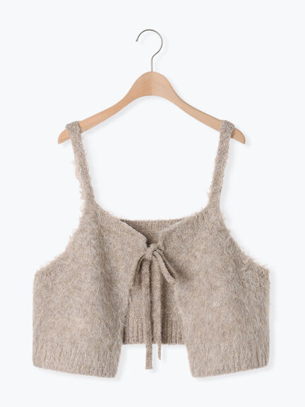 前後2WAY起毛ニットビスチェ（チャコールグレー/ベージュ）｜Samansa Mos2（サマンサ モスモス）通販