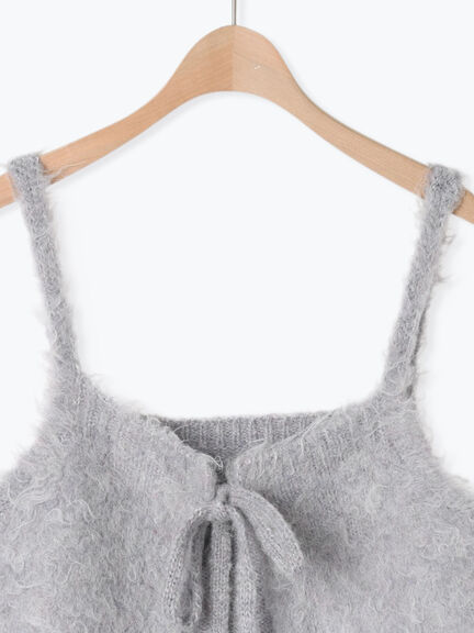 前後2WAY起毛ニットビスチェ（チャコールグレー/ベージュ）｜Samansa Mos2（サマンサ モスモス）通販