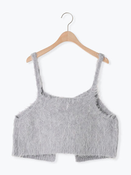 前後2WAY起毛ニットビスチェ（チャコールグレー/ベージュ）｜Samansa Mos2（サマンサ モスモス）通販