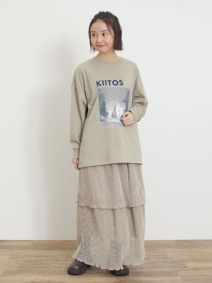 ◎ラメプリーツティアードスカート（ベージュ）｜Samansa Mos2（サマンサ モスモス）通販