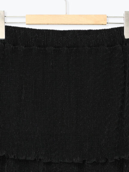 ◎ラメプリーツティアードスカート（ベージュ）｜Samansa Mos2（サマンサ モスモス）通販