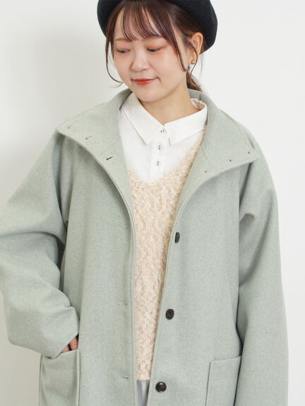 ミックスモールフェザーベスト（オフホワイト/ブラック）｜Samansa Mos2（サマンサ モスモス）通販