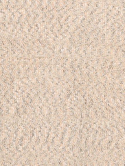 ミックスモールフェザーベスト（オフホワイト/ブラック）｜Samansa Mos2（サマンサ モスモス）通販