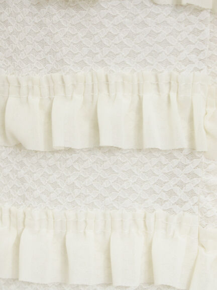 オーバーレースフリルナロースカート（オフホワイト/ブラック/サックスブルー）｜Samansa Mos2（サマンサ モスモス）通販