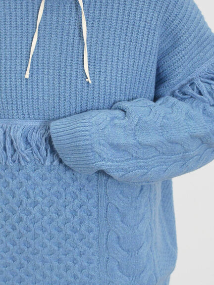 フリンジ前後2WAYニット（チャコールグレー/ベージュ/カーキ）｜Samansa Mos2（サマンサ モスモス）通販