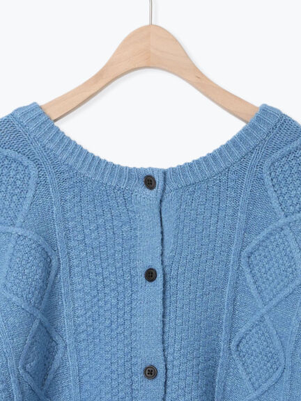 フリンジ前後2WAYニット（チャコールグレー/ベージュ/カーキ）｜Samansa Mos2（サマンサ モスモス）通販