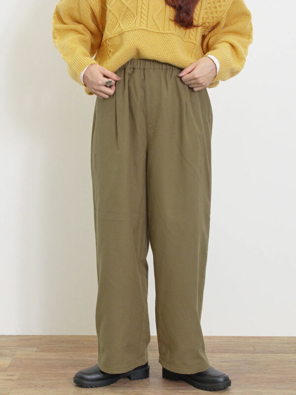 【保温加工・帯電防止】ストレートパンツ（カーキ）｜Samansa Mos2（サマンサ モスモス）通販